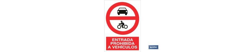Prohibido entrada a vehículos