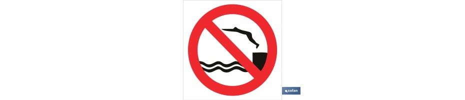 Prohibido lanzarse al agua