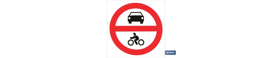 Prohibido coches y motocicletas