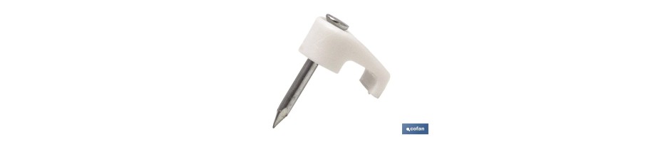 Grapa con clavo Cable Plano