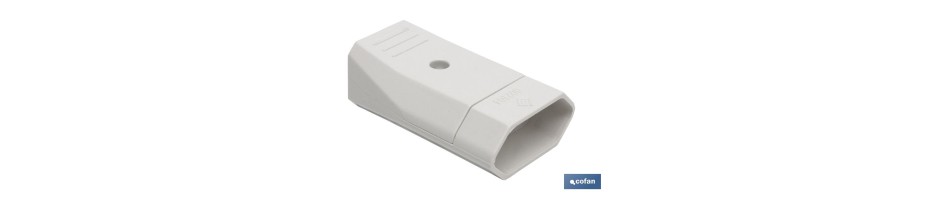 ENCHUFE BIPOLAR AEREO BLANCA (10A-250V)