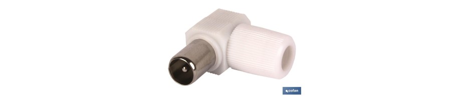 CONECTOR ANTENA MACHO CODO (9,5MM)