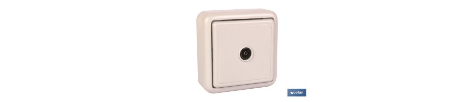 BASE ANTENA 1 TOMA (HEMBRA)