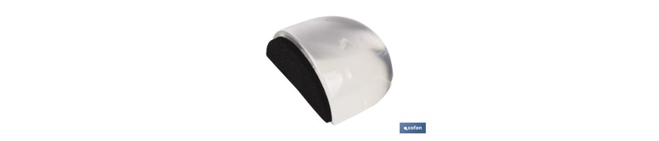 Tope adhesivo ovalado Metacrilato