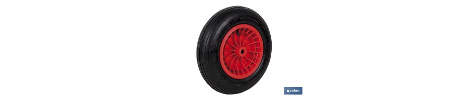 Rueda obra C/ Rodamiento Neumática