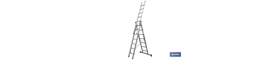 Escaleras Aluminio 3 tramos EN 131