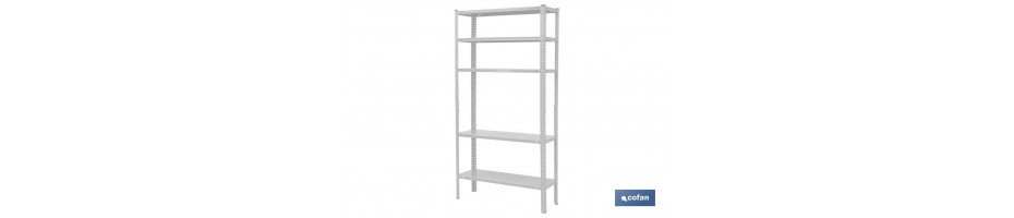 Estantería Metálica Blanca