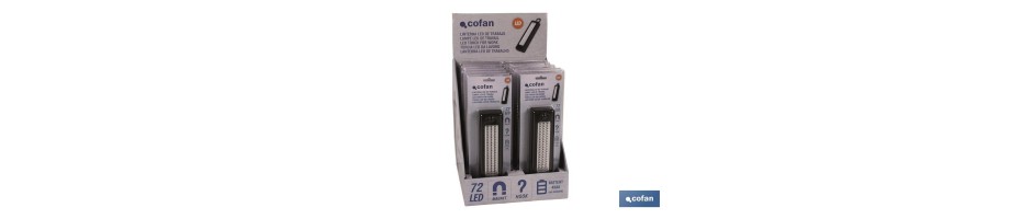 Expositor 12 uds Lámpara 72 Led