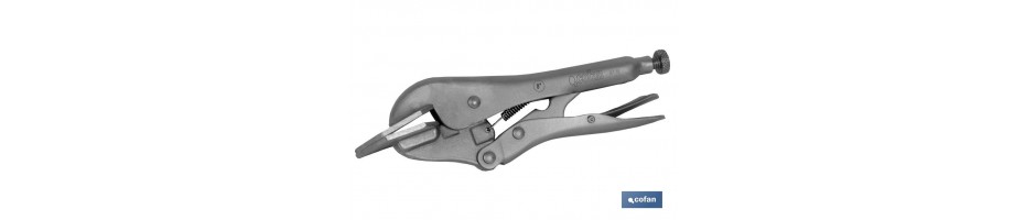 Tenazas con mordazas para chapa