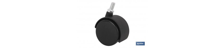 Rueda Plastic /Tornillo