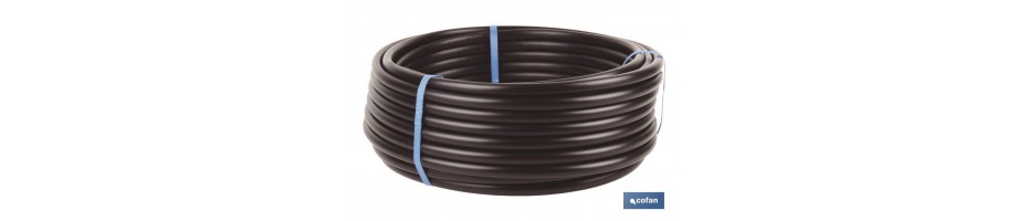Tubo riego goteo negro (Sin gotero)