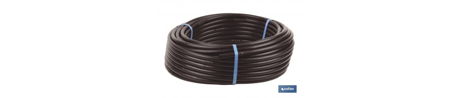 TUBO RIEGO GOTEO NEGRO (Con gotero)