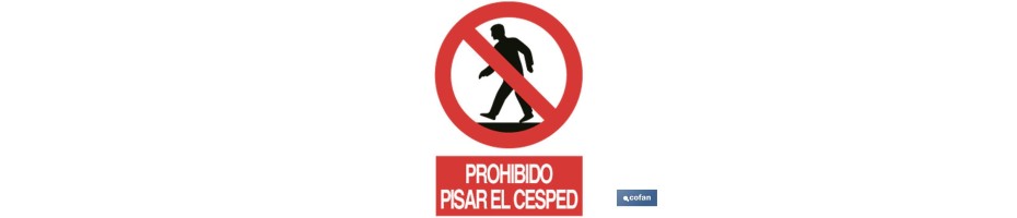 Prohibido pisar el cesped
