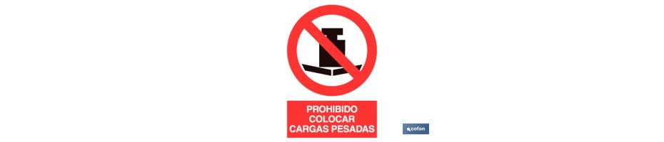 Prohibido cargas pesadas