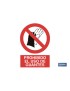 Prohibido uso de guantes