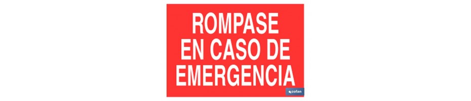 Rompase caso emergencia