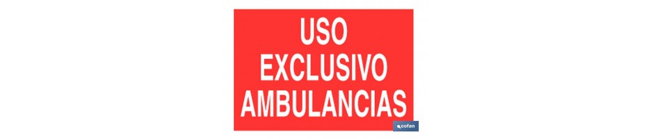 Uso exclusivo ambulancias