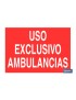 Uso exclusivo ambulancias