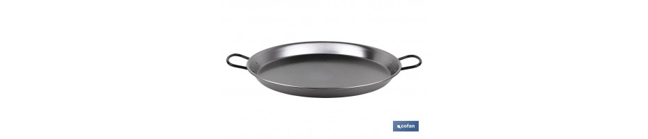 Paellera de Acero Pulido