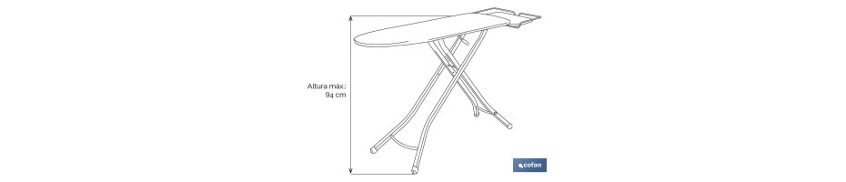 Tabla Planchar Tívoli 125 x 41 cm (Mod 8)