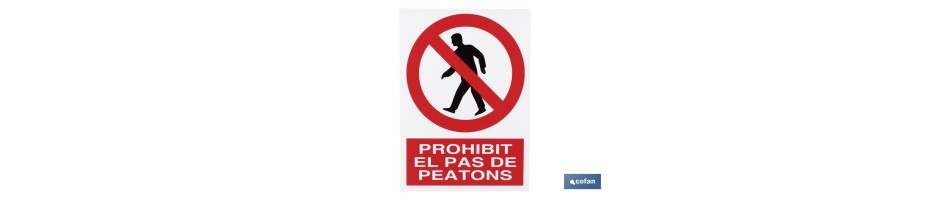 Prohibit pas a peatons
