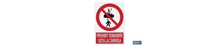 Prohibit romandre sota la carrega