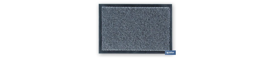 Felpudo polipropileno Negro/Gris