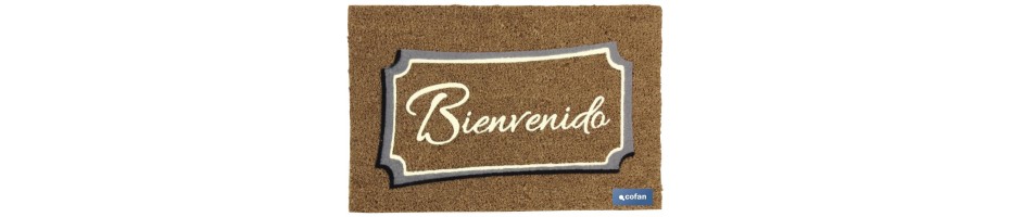 Felpudo Coco floqueado (Bienvenido)