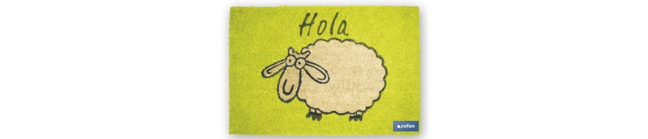 Felpudo Coco pintado (Oveja Hola)