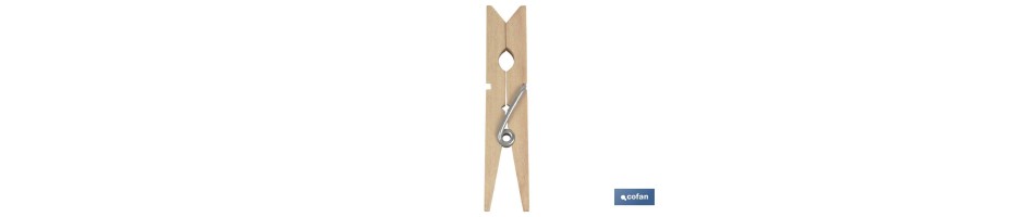 Pack de 24 Pinzas Ropa Madera