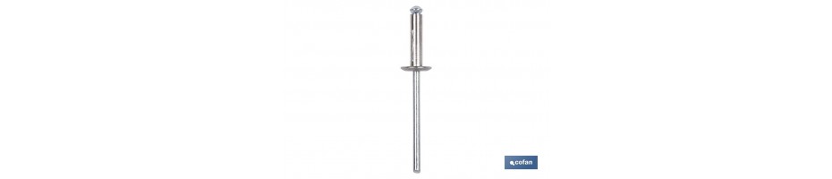 Remaches Aluminio Flor Cabeza Ancha