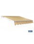 Toldo Plegable Motor Amarillo/Blanco