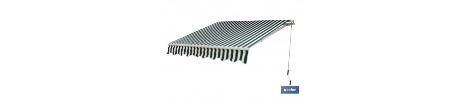 Toldos Plegables Verde/Blanco