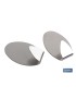 Colgador Auto-Adhesivo Oval Inox Grande