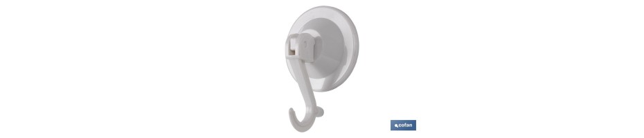 Colgador Ventosa Cierre Seguridad 59mm Diámetro