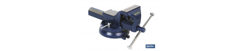 Tornillo de banco paralelo giratorio