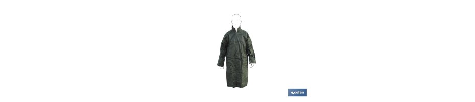 ABRIGO DE LLUVIA VERDE POLIESTER/PVC