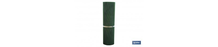 Rollo Malla Plástico Cuadrado Verde 5 mm