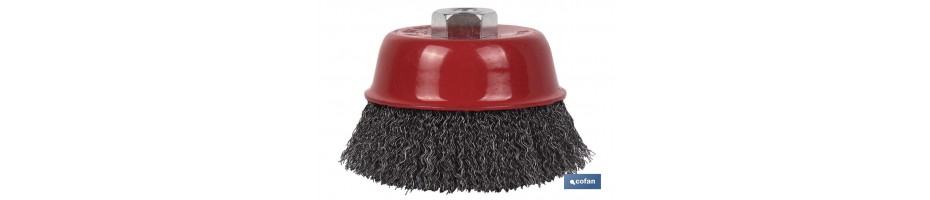 Cepillo Alambre Copa Ondulado M14 Acero