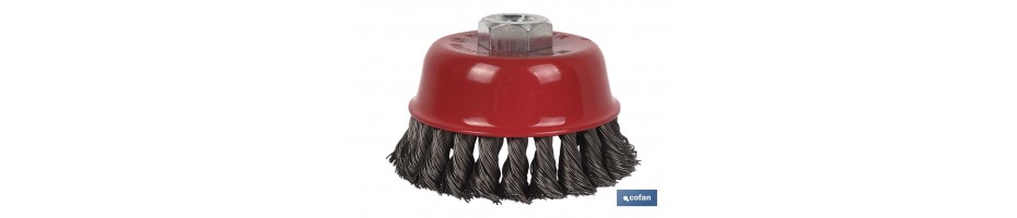 Cepillo Alambre Copa Trenzado M14 Acero
