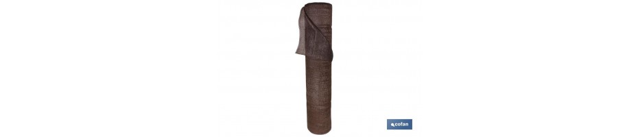 Malla Sombreo y Ocultación Marrón 90%