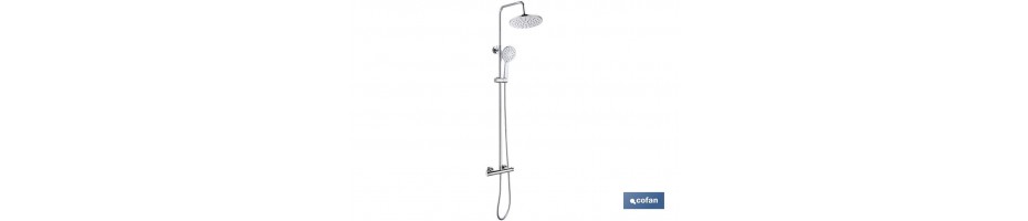Columna de ducha con grifo monomando