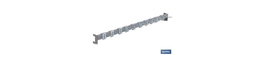 Barra de Carga con 10 Ganchos (10 cm)