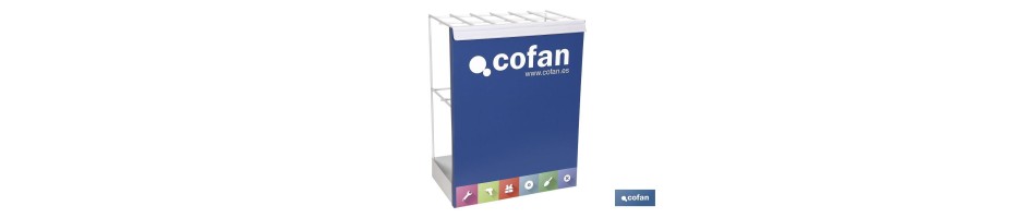 Expositor para varillas roscadas