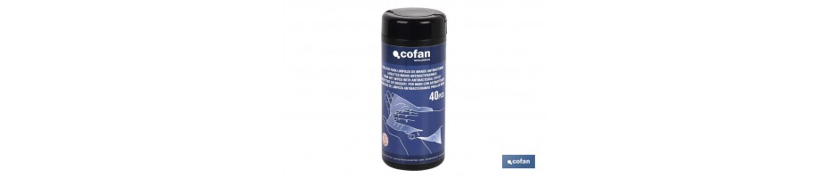 Toallitas para Limpieza de manos Antibacterias 40 pcs