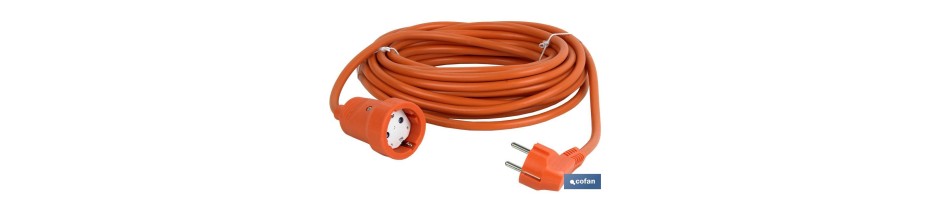 Prolongador Bipolar con T/T lateral Cable Naranja