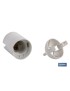 Portalámparas para Obra E-27 Resina Termoestable Blanco