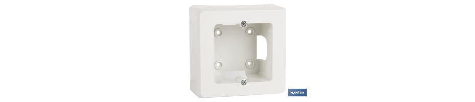 Zócalo de Superficie Blanco para Mecanismos variados