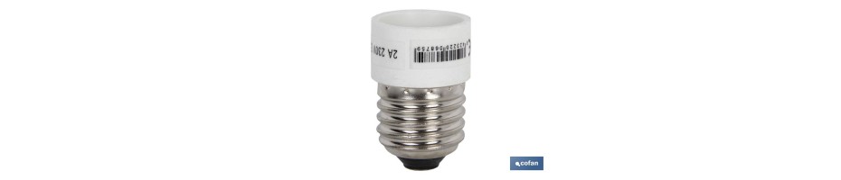 Portalámparas Adaptador E27 A E14