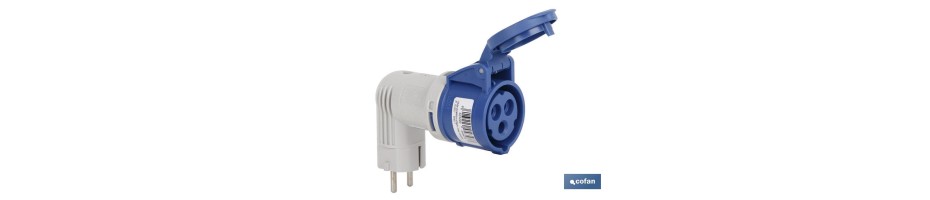 ADAPTADOR INDUSTRIAL IP44 CLAVIJA SCHUKO